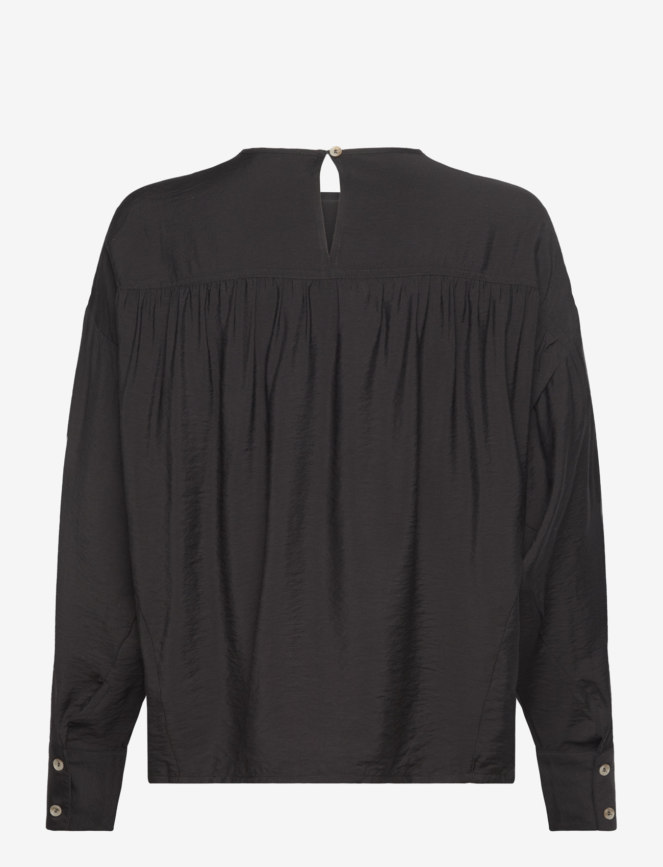 NORR - Alyssa top - langärmlige blusen - black01 - 1