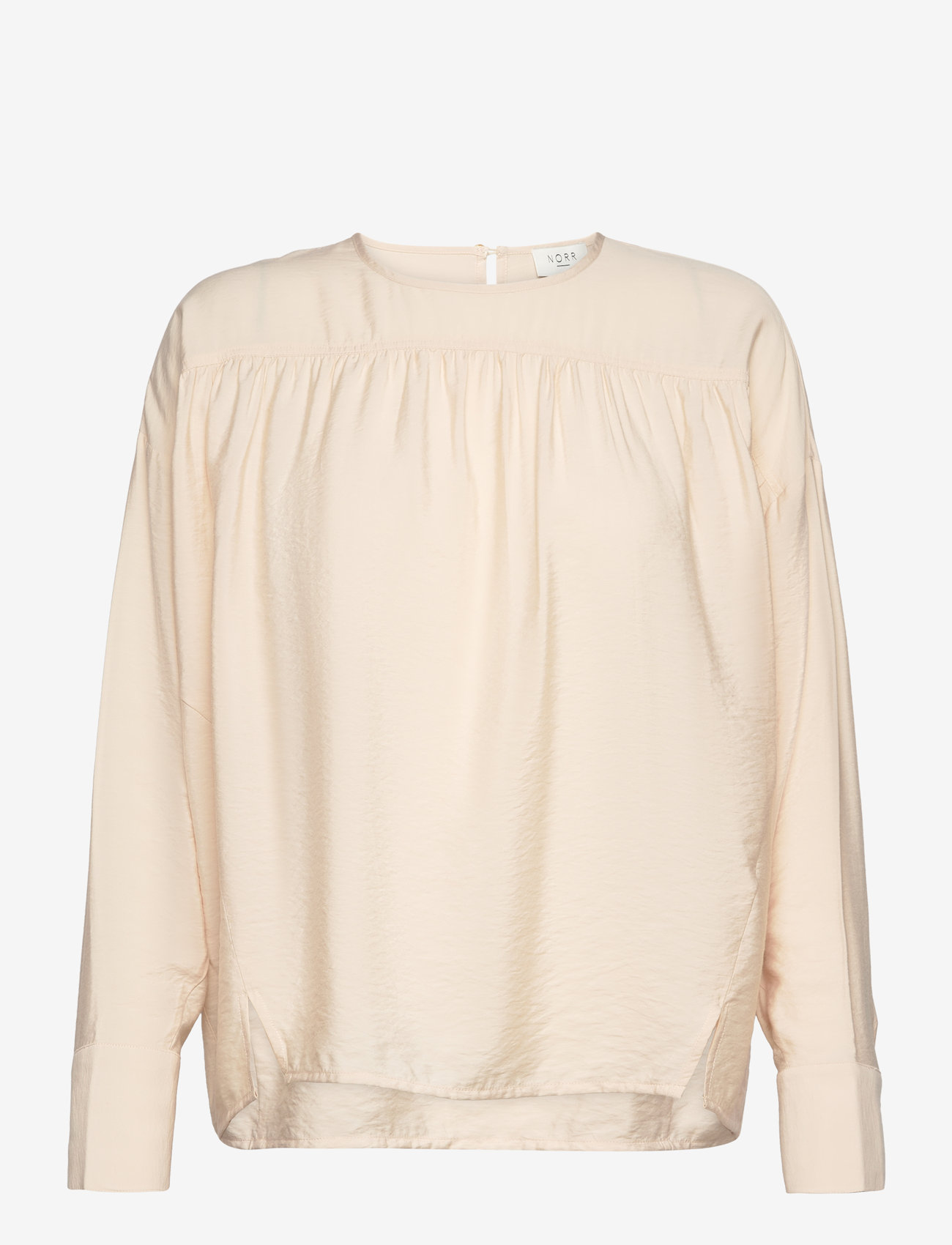 NORR - Alyssa top - langærmede bluser - off-white - 0