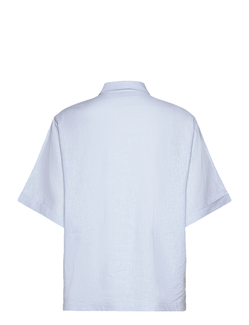 NORR - Esma SS shirt - linneskjortor - light blue - 1