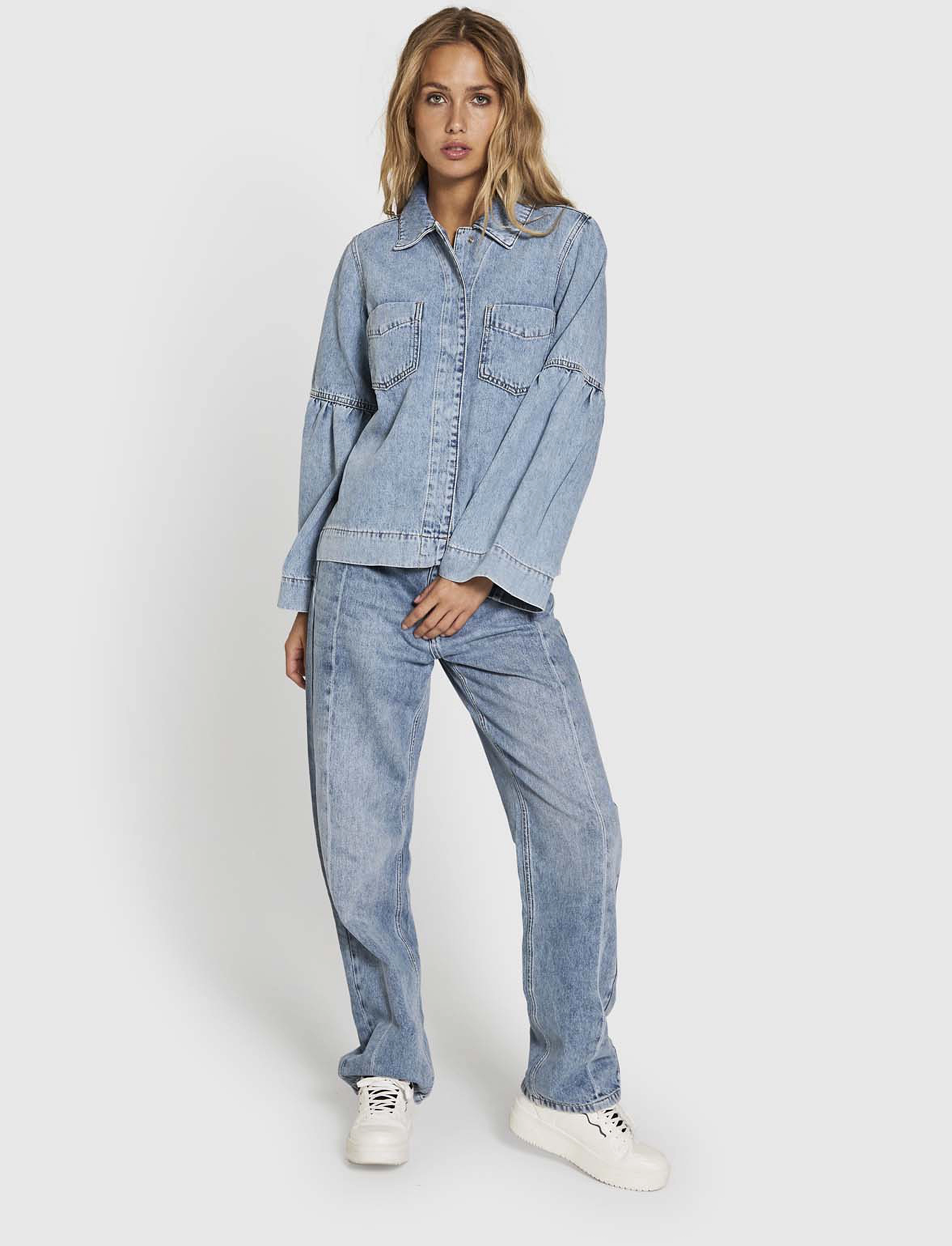 NORR - Hannali denim jacket - light blue wash - 2