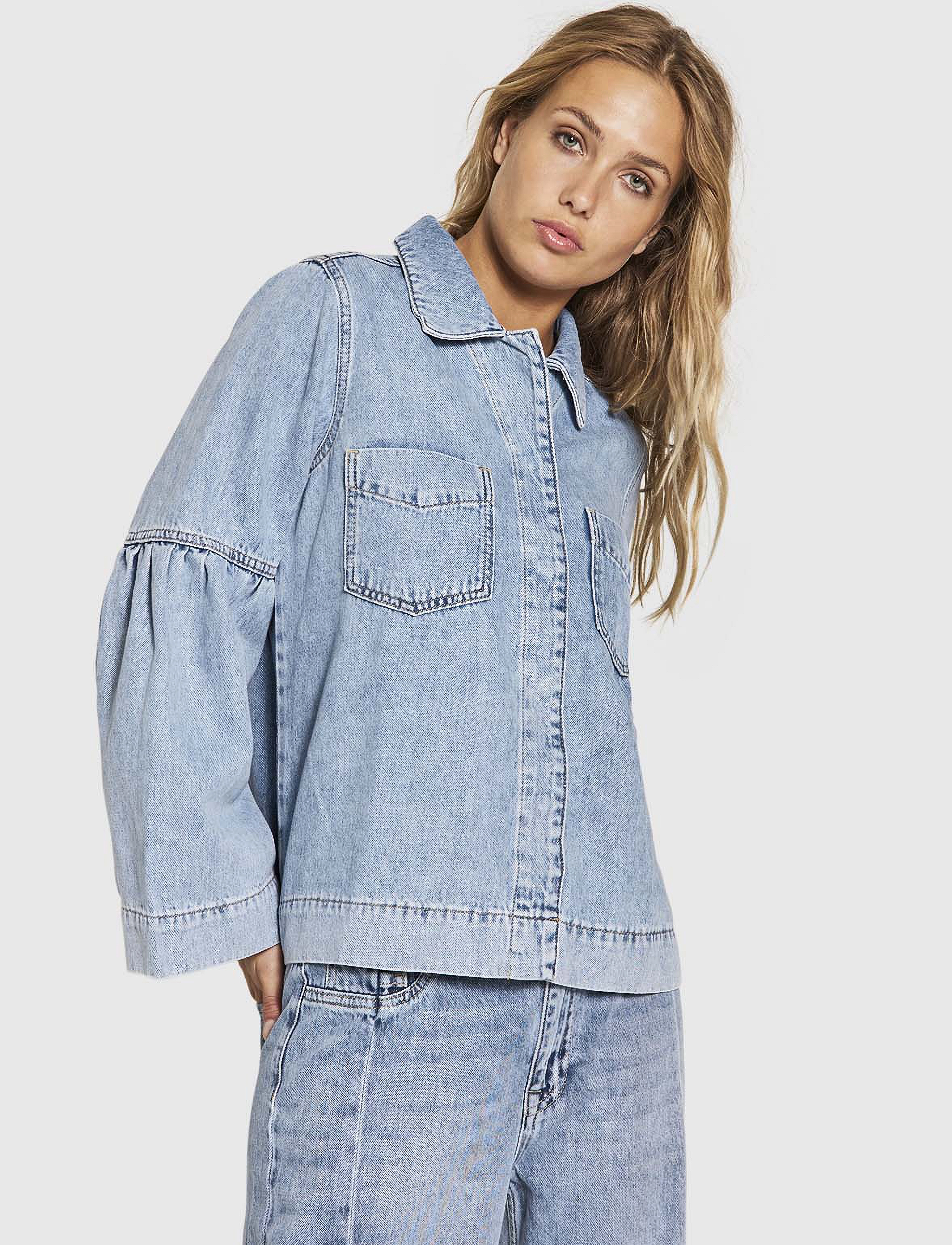 NORR - Hannali denim jacket - light blue wash - 4