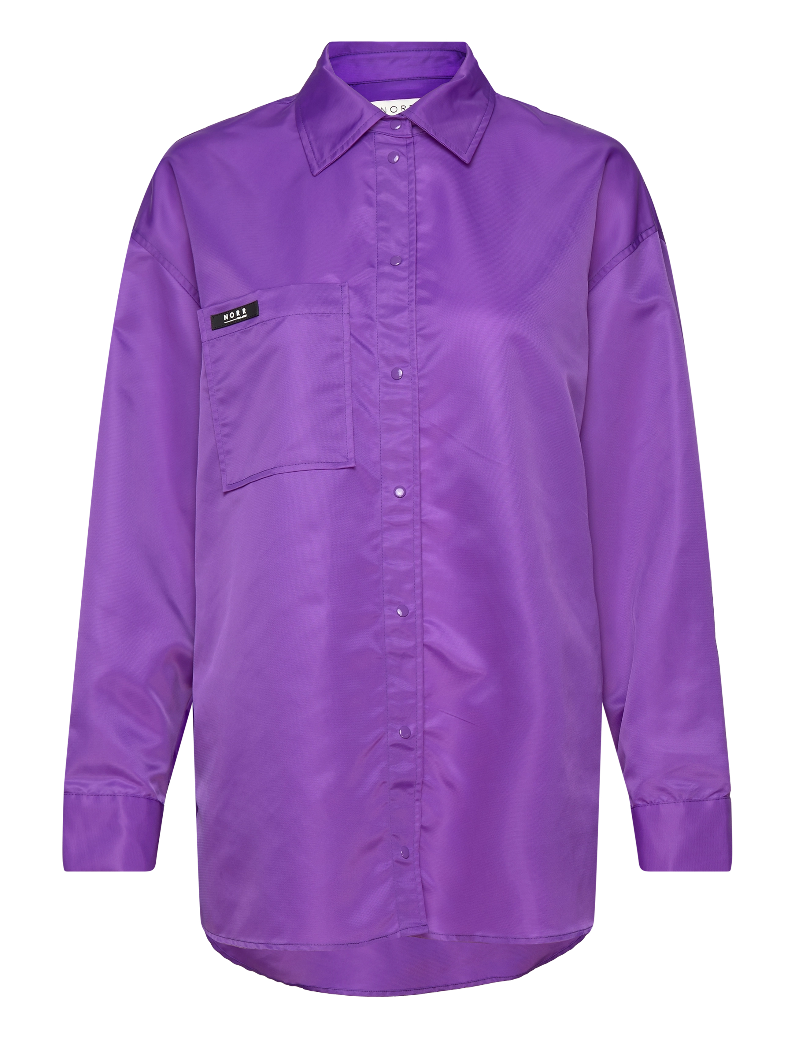 NORR Regan Oversized Shirt Lila - 38 - Damen