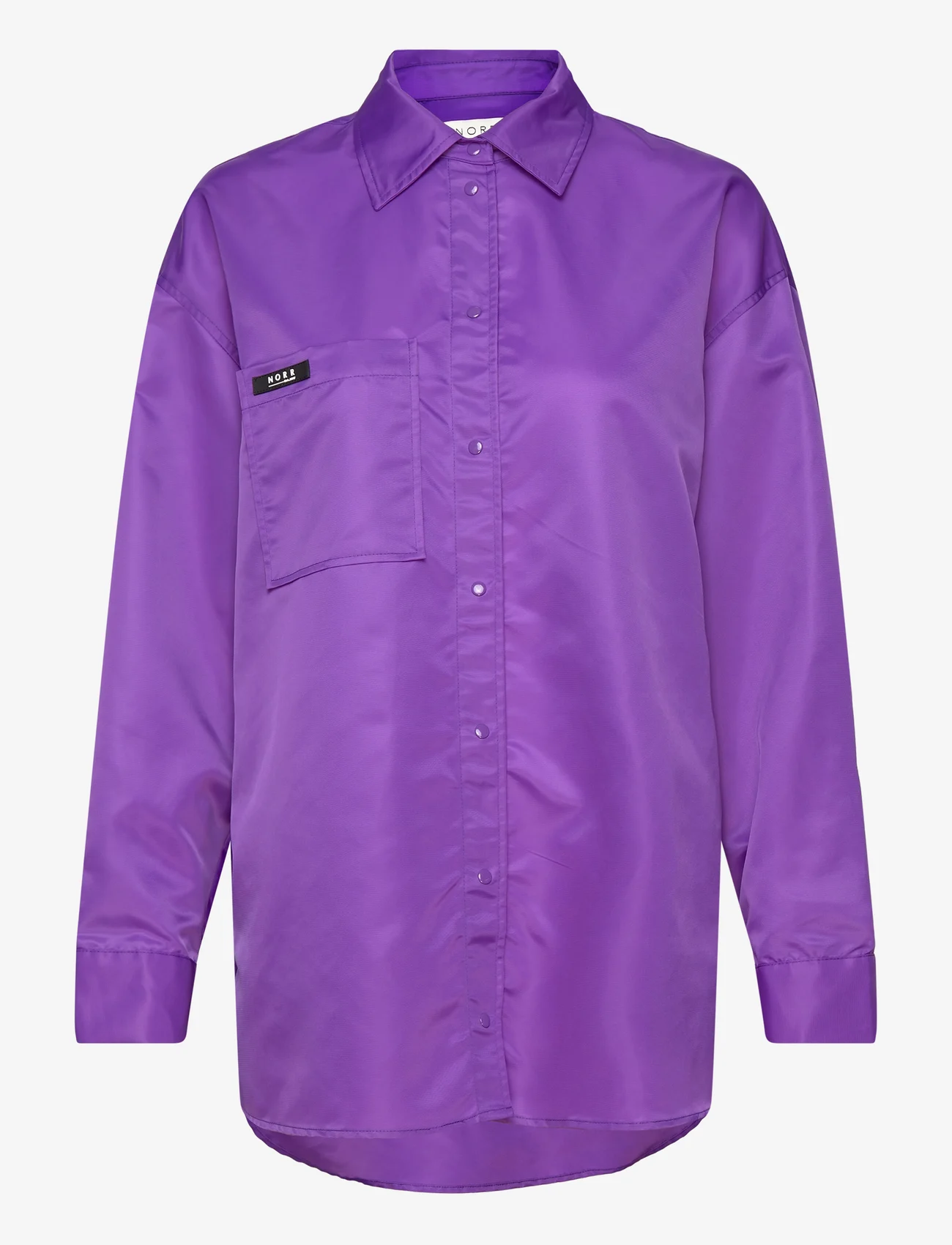 NORR - Regan oversized shirt - marškiniai ilgomis rankovėmis - purple - 0