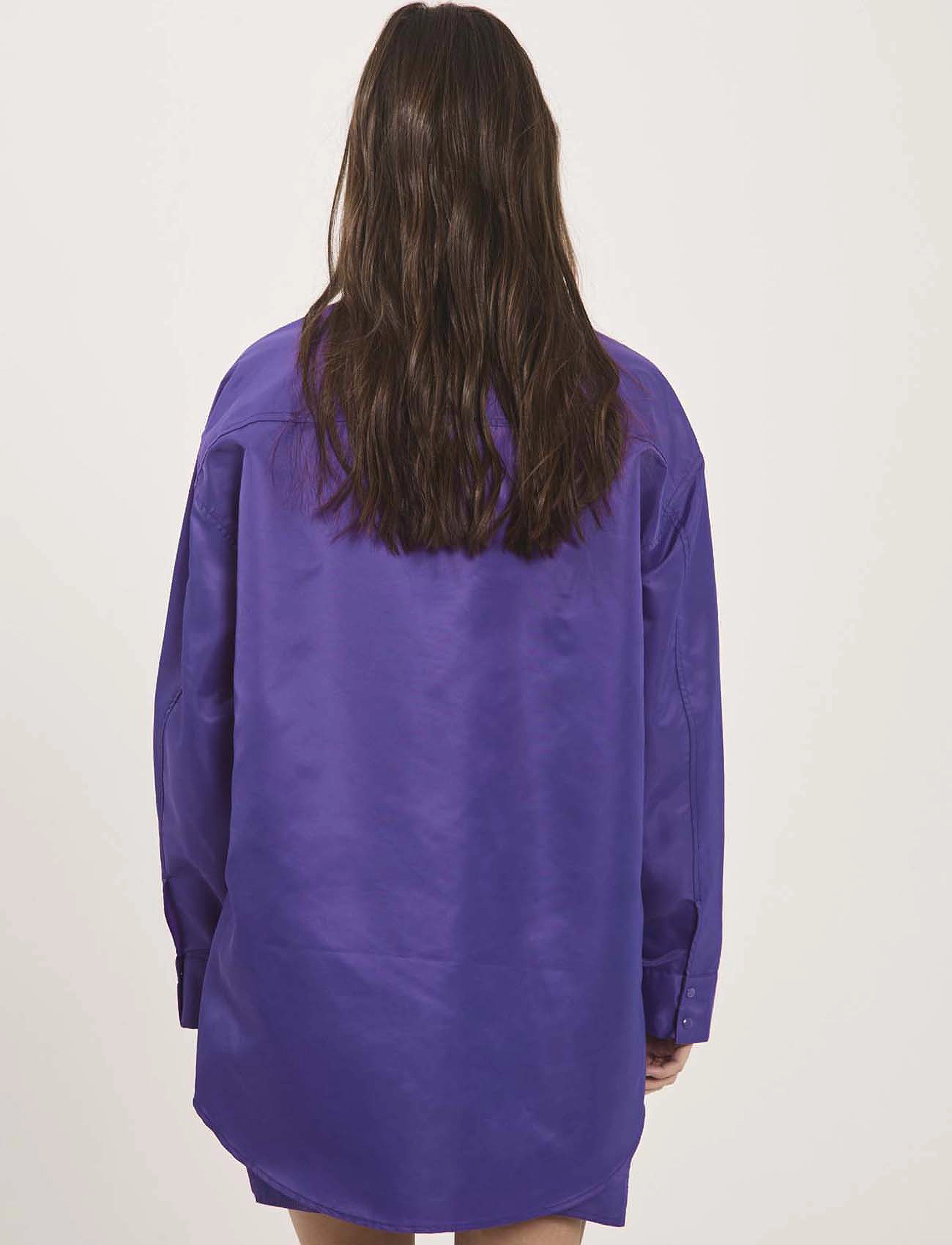 NORR - Regan oversized shirt - langærmede skjorter - purple - 4