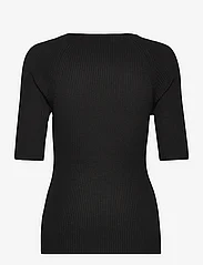 NORR - Sherry knit tee - megzti drabužiai - black - 1