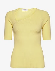 NORR - Sherry knit tee - megzti drabužiai - light yellow - 0