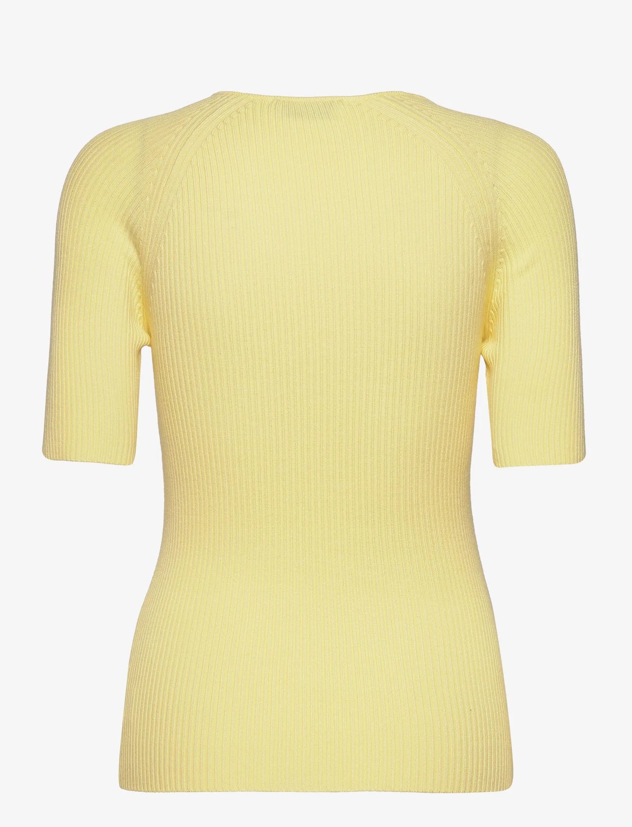 NORR - Sherry knit tee - sviitrid - light yellow - 1