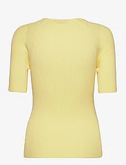 NORR - Sherry knit tee - megzti drabužiai - light yellow - 1
