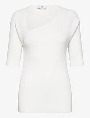 NORR - Sherry knit tee - megzti drabužiai - off-white - 0