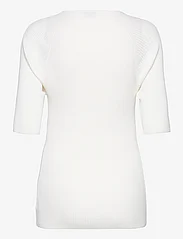 NORR - Sherry knit tee - megzti drabužiai - off-white - 1
