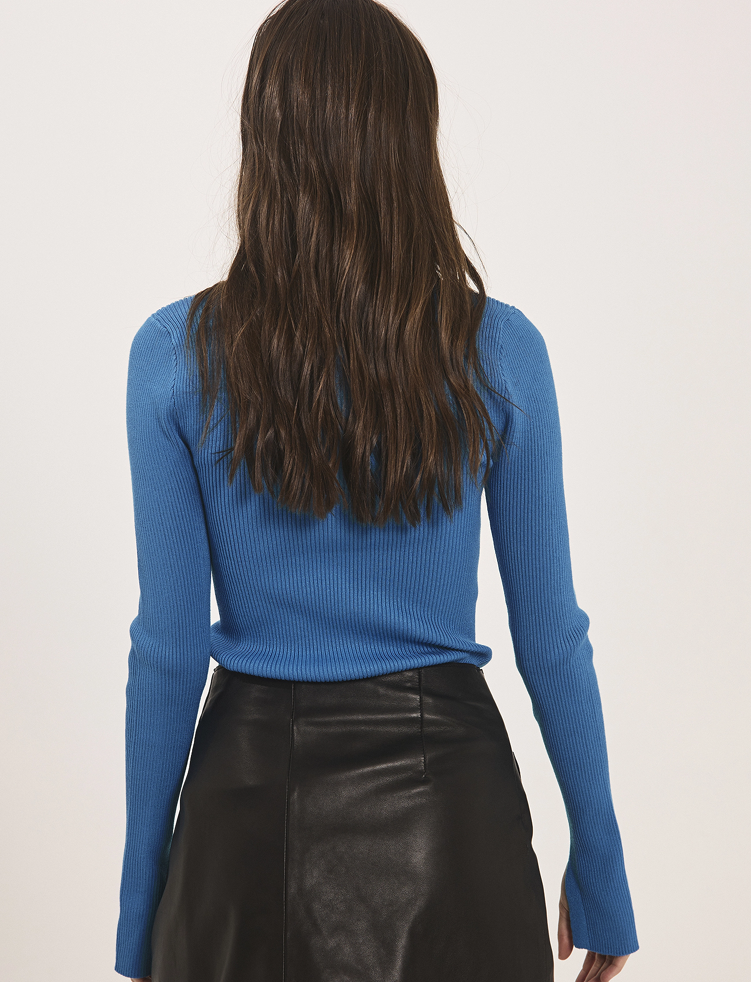 NORR - Sherry slit top - royal blue - 4