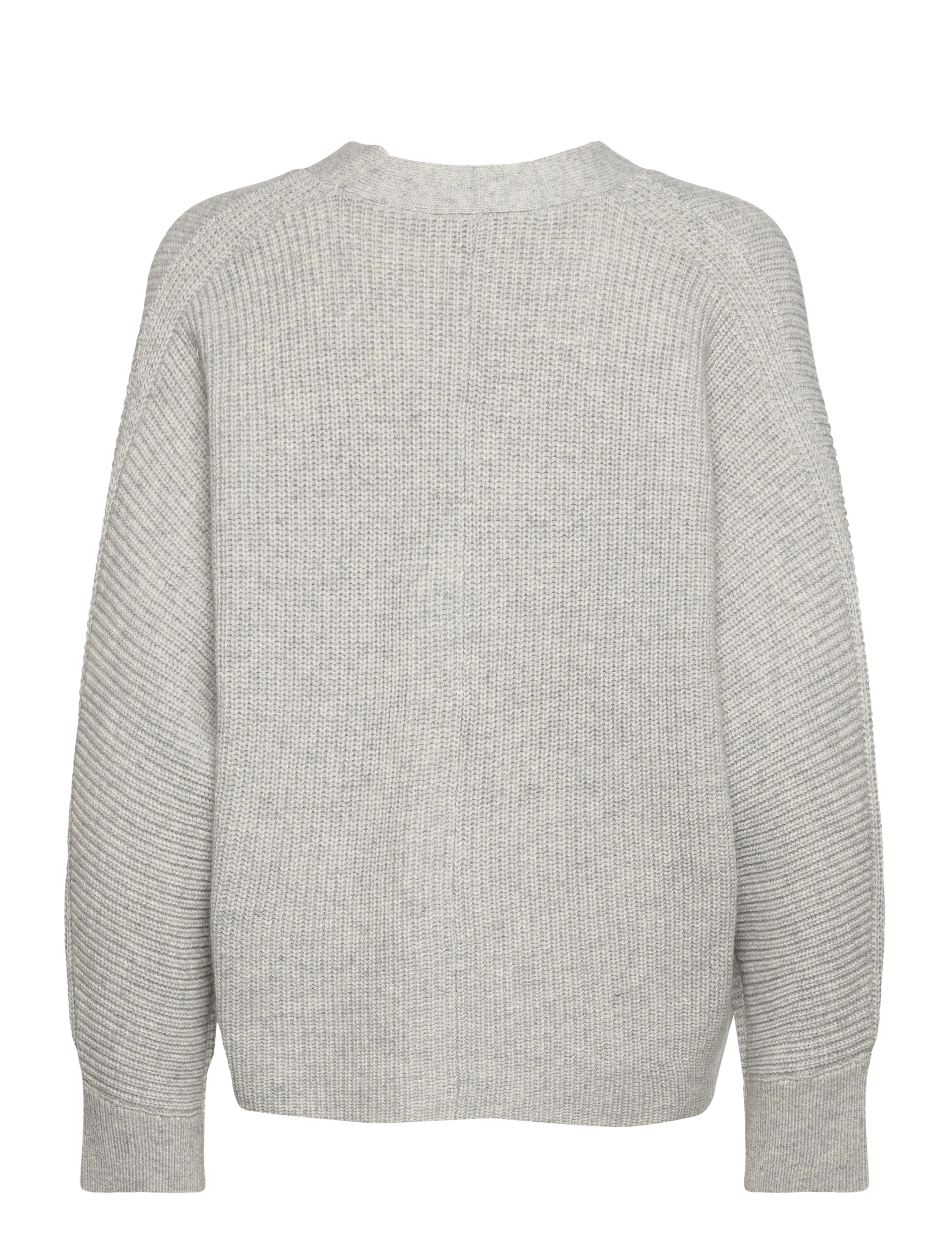 NORR - Sinna v-neck knit cardigan - light grey melange - 1