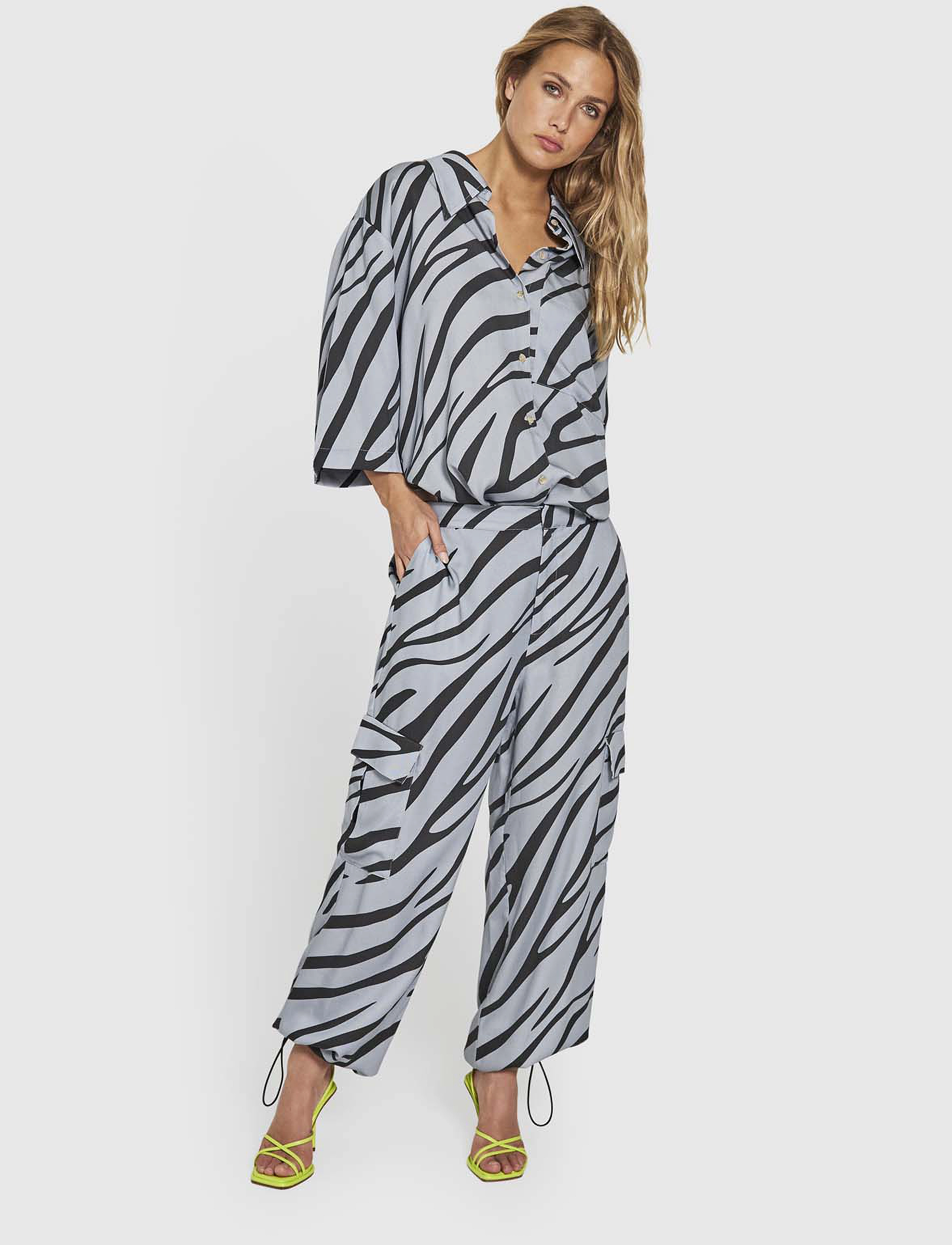 NORR Tikka Pants, Kvinder, Cargo Bukser, Grå, Str: 34