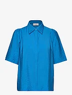 Alyssa pleat shirt - IBIZA BLUE