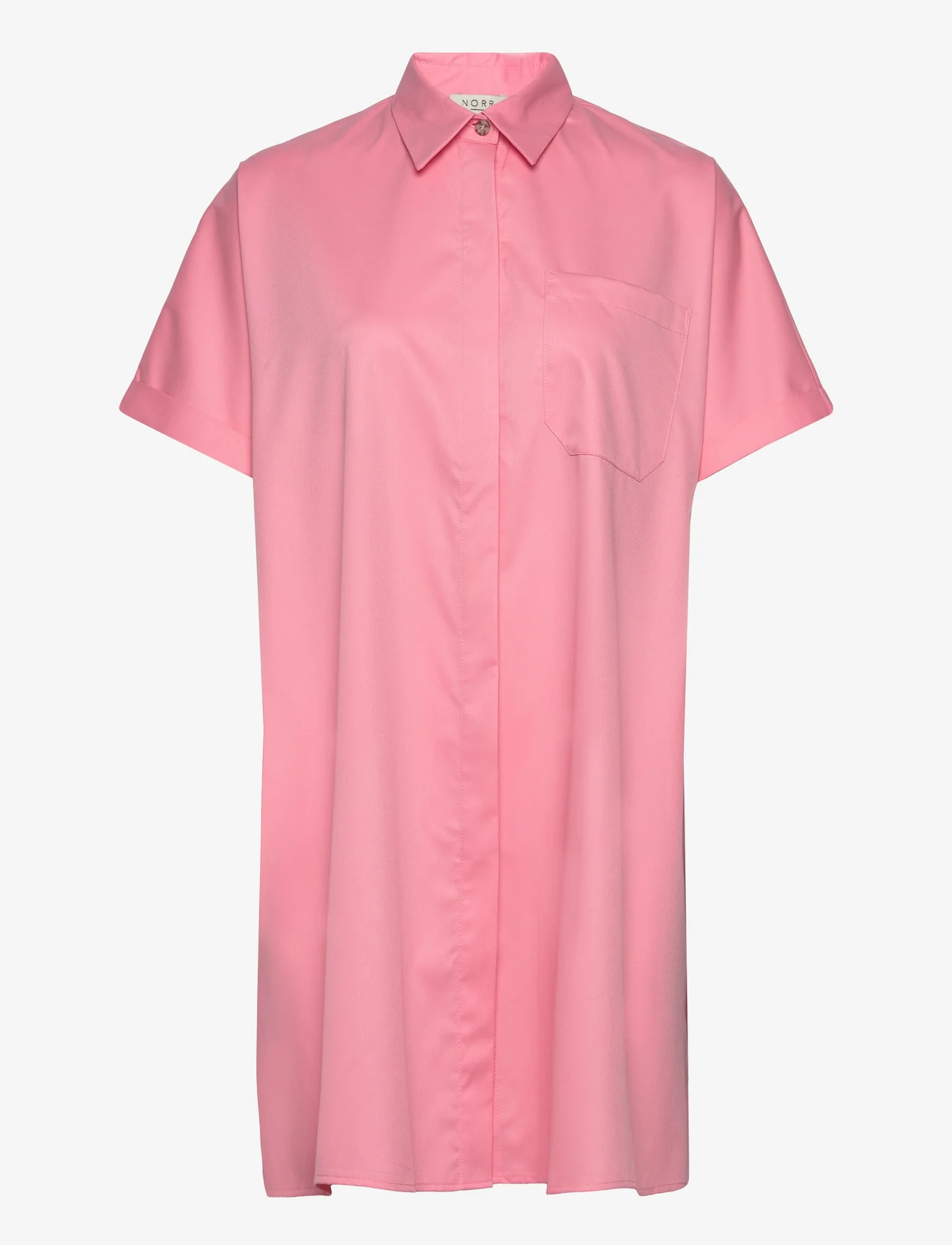 NORR - Cilla shirt dress - skjortekjoler - pink - 0