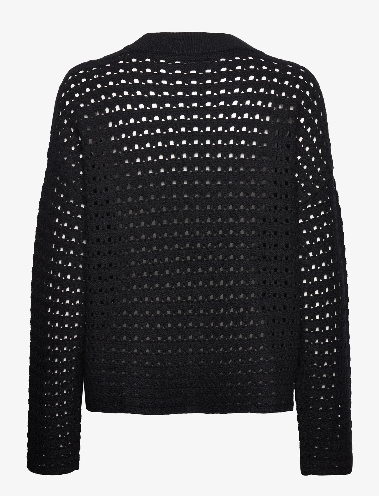 NORR - Crome knit top - sweaters - black - 1