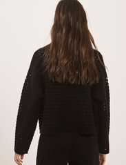 NORR - Crome knit top - megzti drabužiai - black - 4
