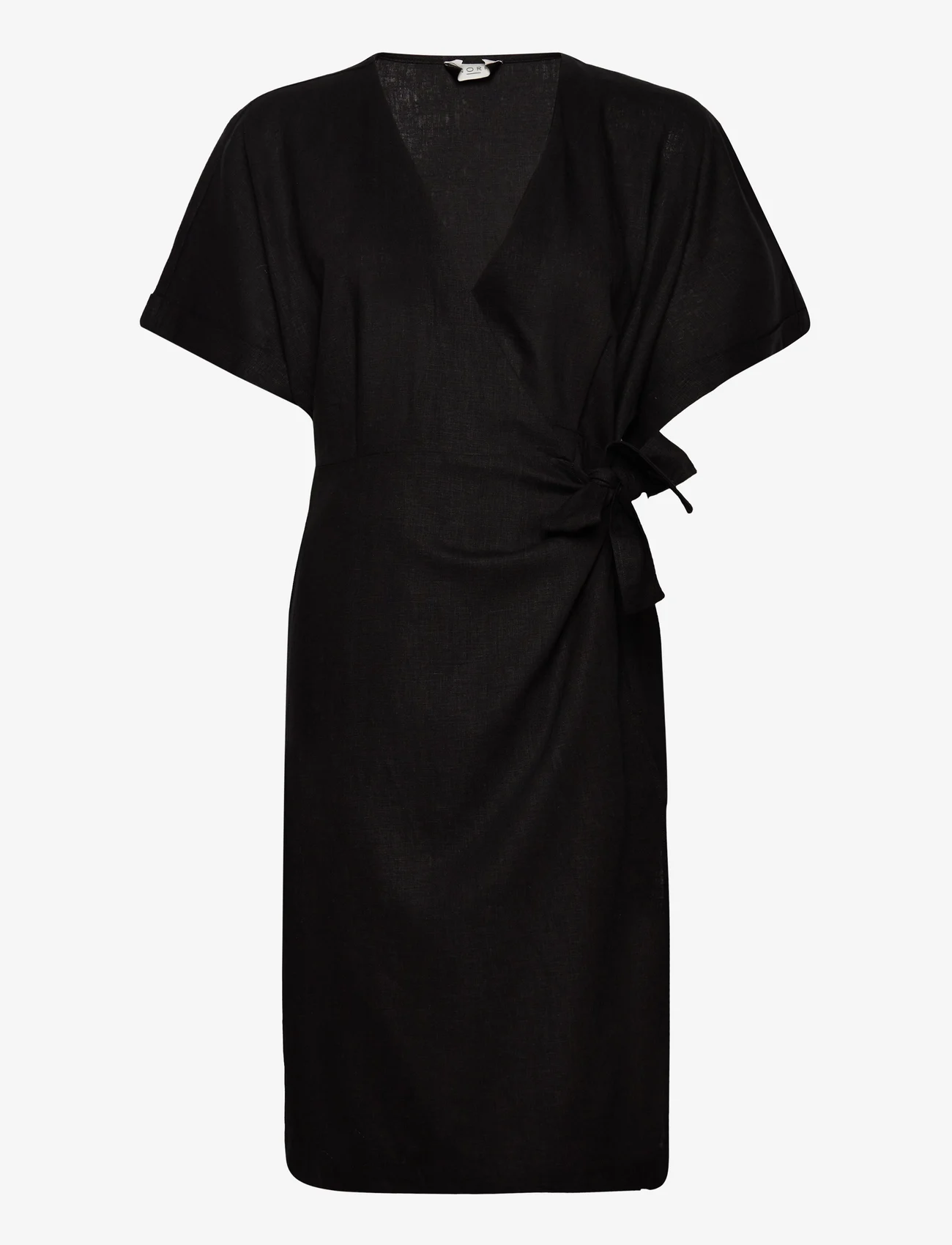 NORR - Esi wrap dress - omslagskjoler - black - 0