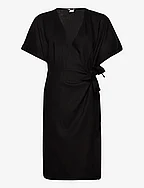 Esi wrap dress - BLACK