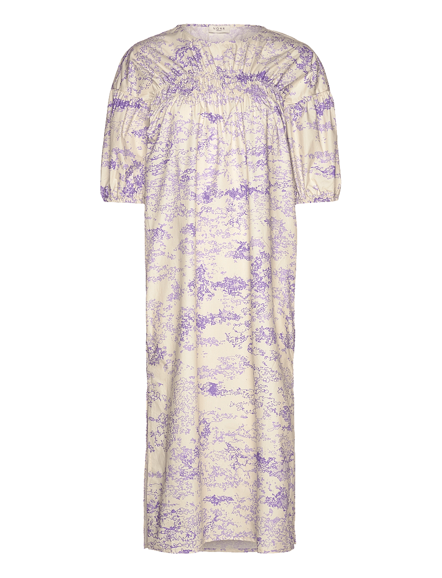 NORR - Wishfull dress - t-shirtklänningar - lavender print - 1