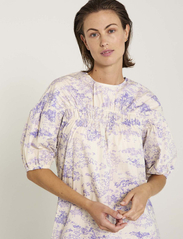 NORR - Wishfull dress - sukienki koszulowe - lavender print - 6