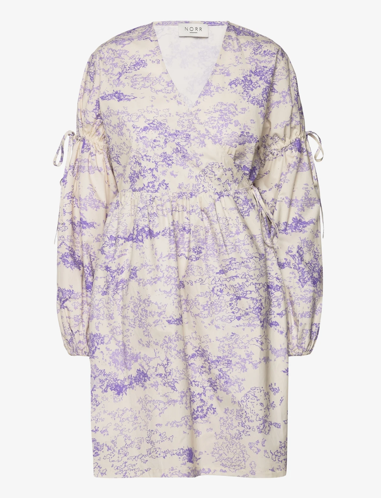 NORR - Wishfull wrap dress - slå-om-kjoler - lavender print - 0