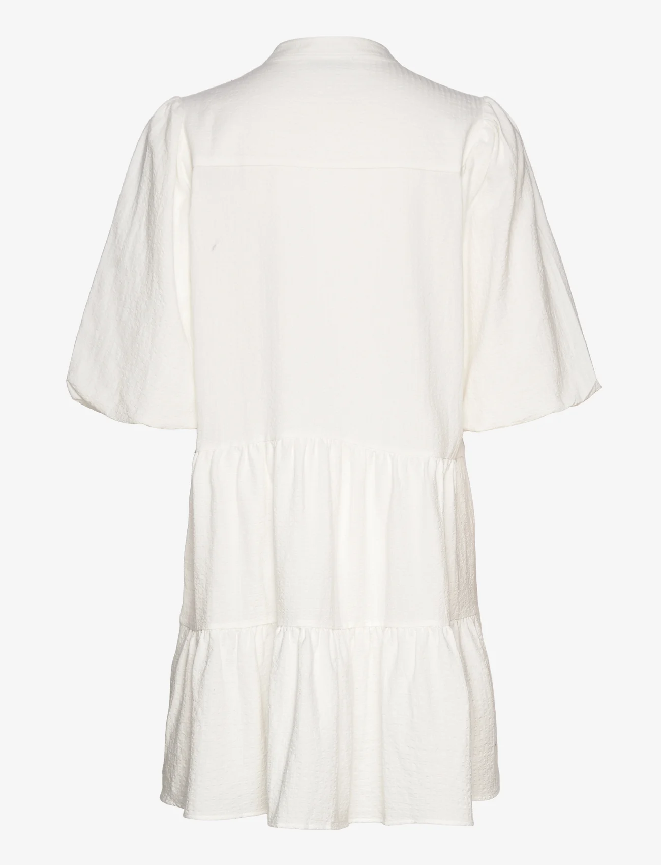 NORR - Fie short solid SS dress - paitamekot - white - 1