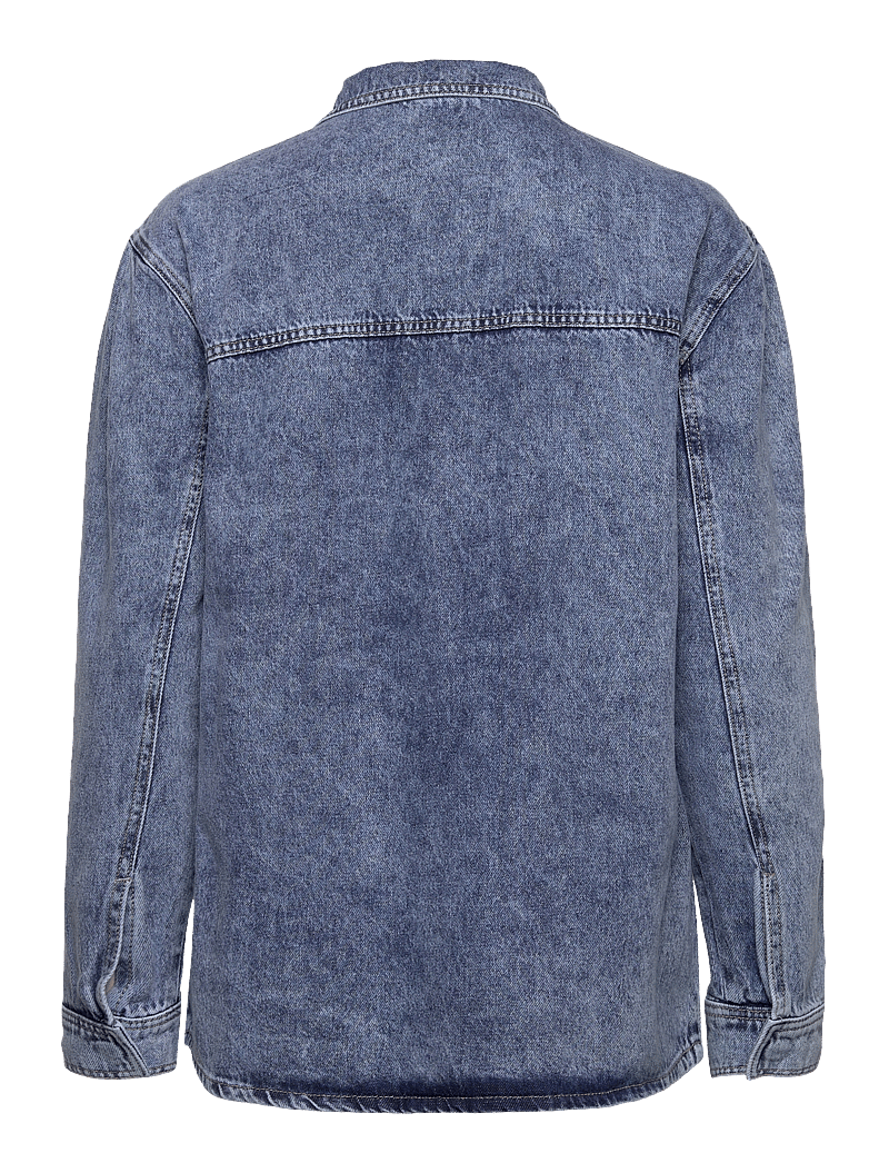 NORR - Daytona denim shirt - langærmede skjorter - light blue wash - 2