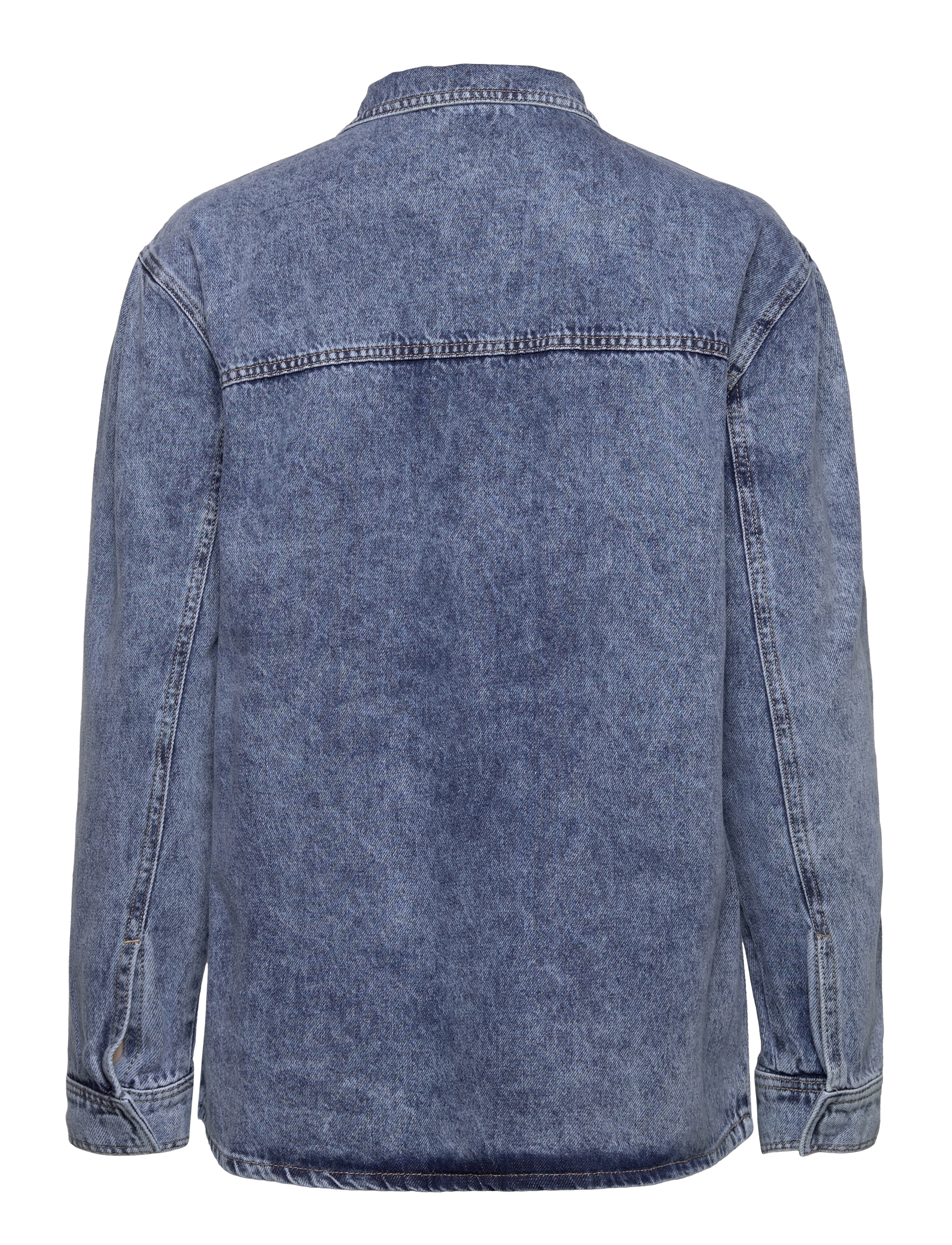 NORR - Daytona denim shirt - langærmede skjorter - light blue wash - 2
