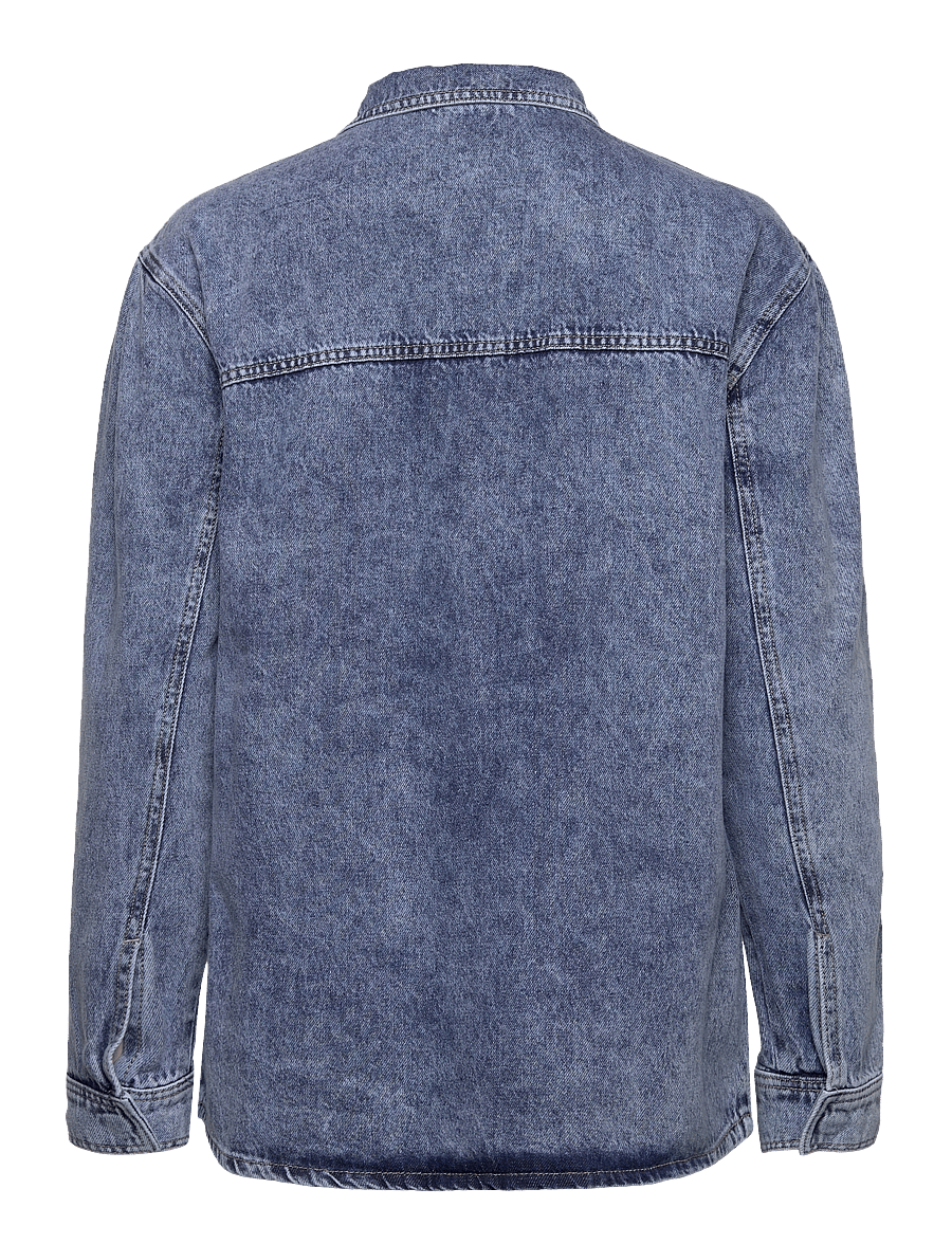 NORR - Daytona denim shirt - long-sleeved shirts - light blue wash - 2