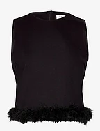Feather top - BLACK