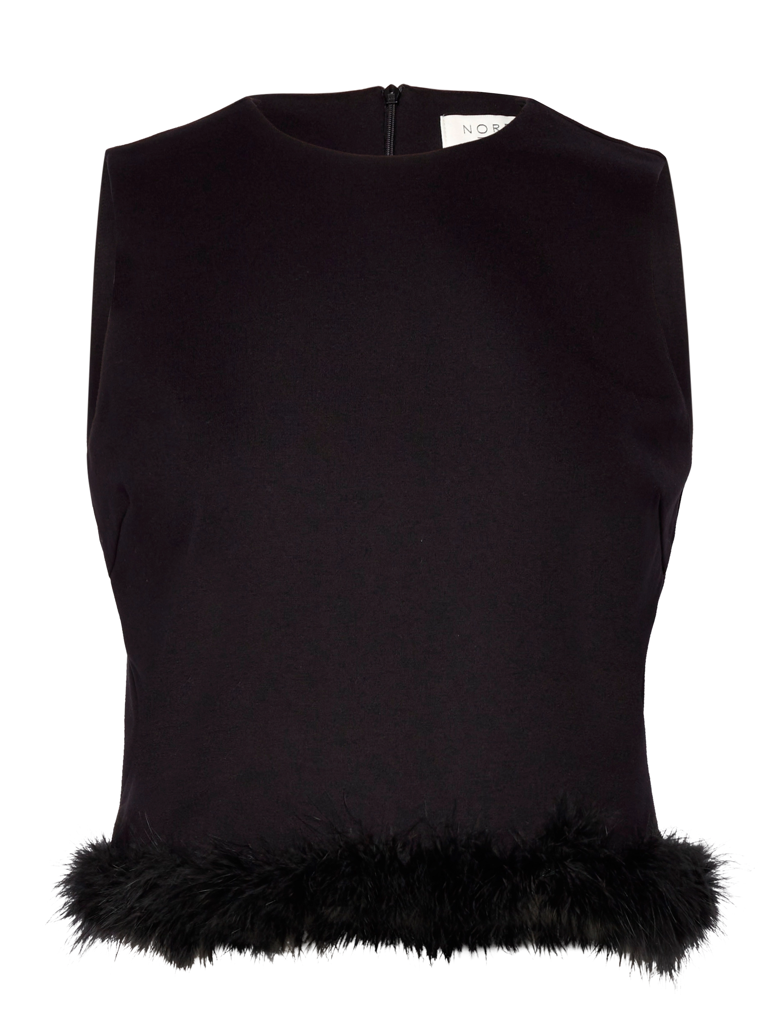 Feather top - BLACK