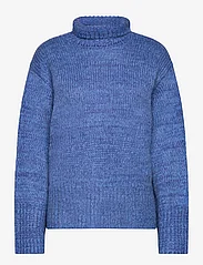 NORR - Fuscia melange knit top - pullover - blue melange - 0