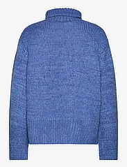 NORR - Fuscia melange knit top - pullover - blue melange - 2