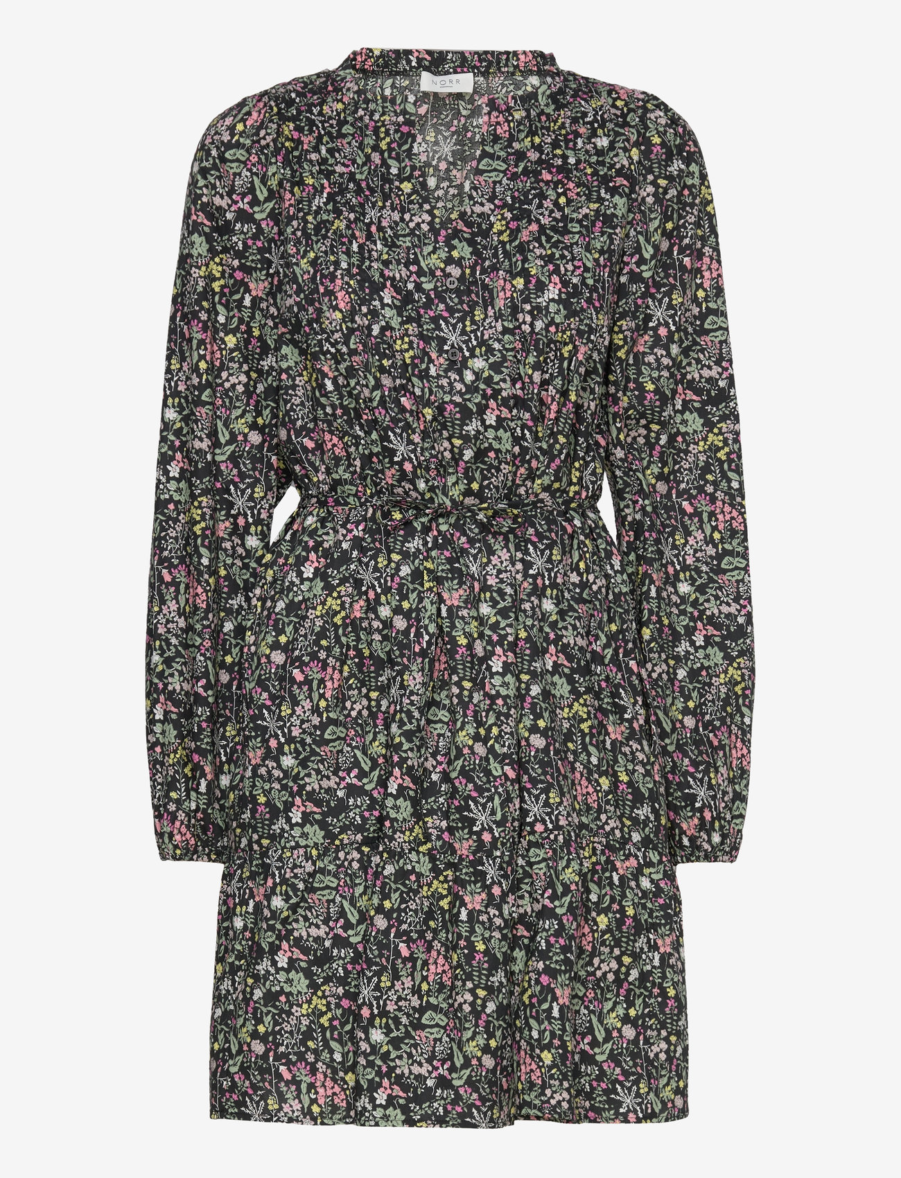 NORR - Opal dress - sommerkleider - black flower print - 1