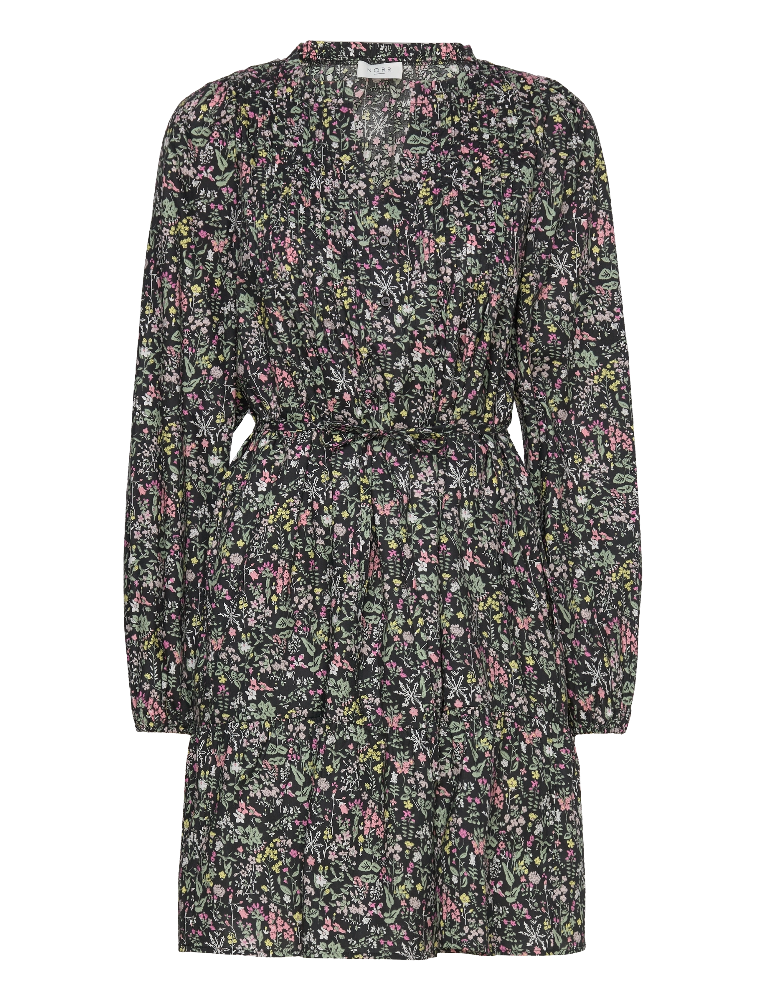 NORR Opal dress - Klänningar - BLACK FLOWER PRINT / black
