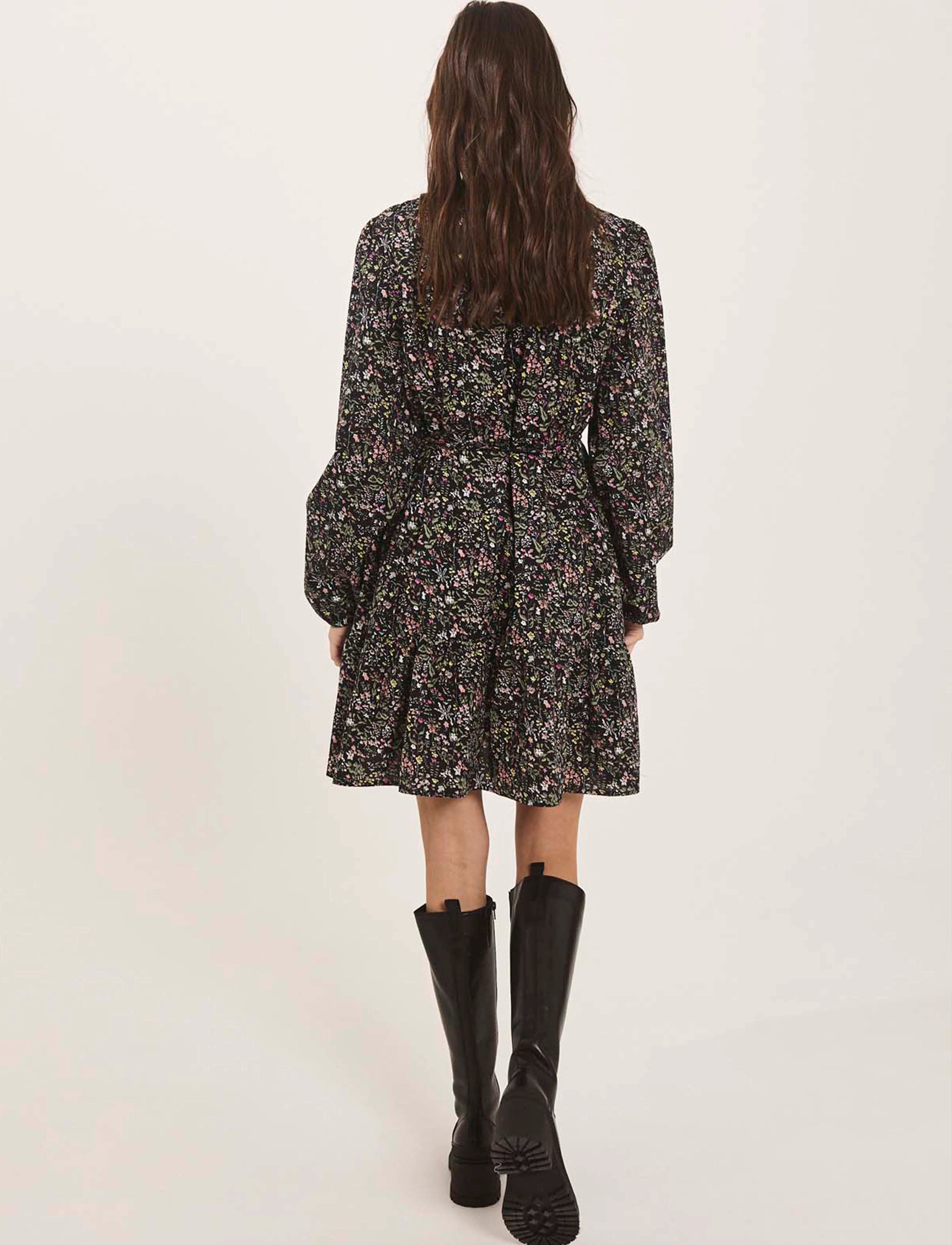 NORR - Opal dress - summer dresses - black flower print - 3