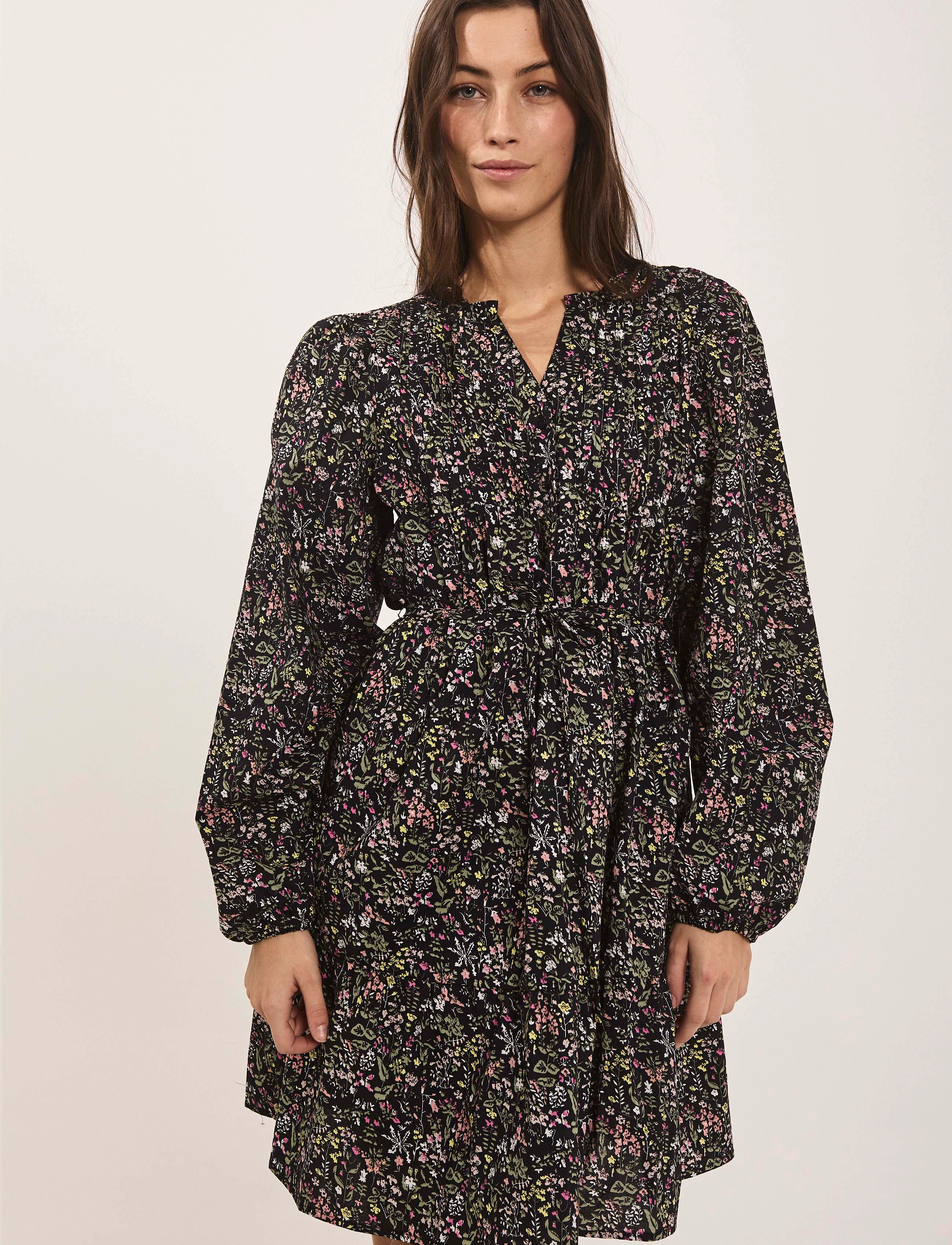 NORR - Opal dress - summer dresses - black flower print - 4