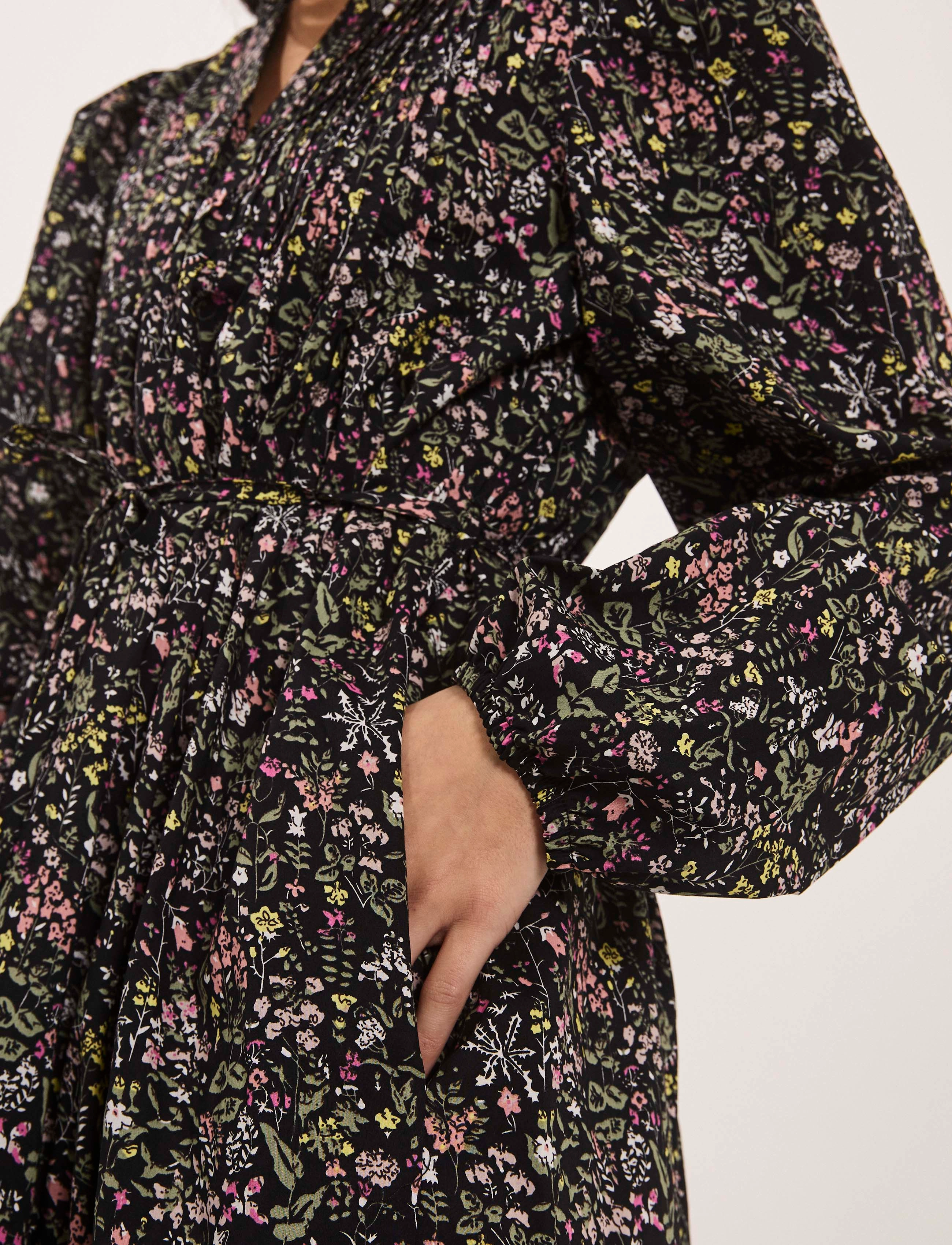 NORR - Opal dress - summer dresses - black flower print - 5