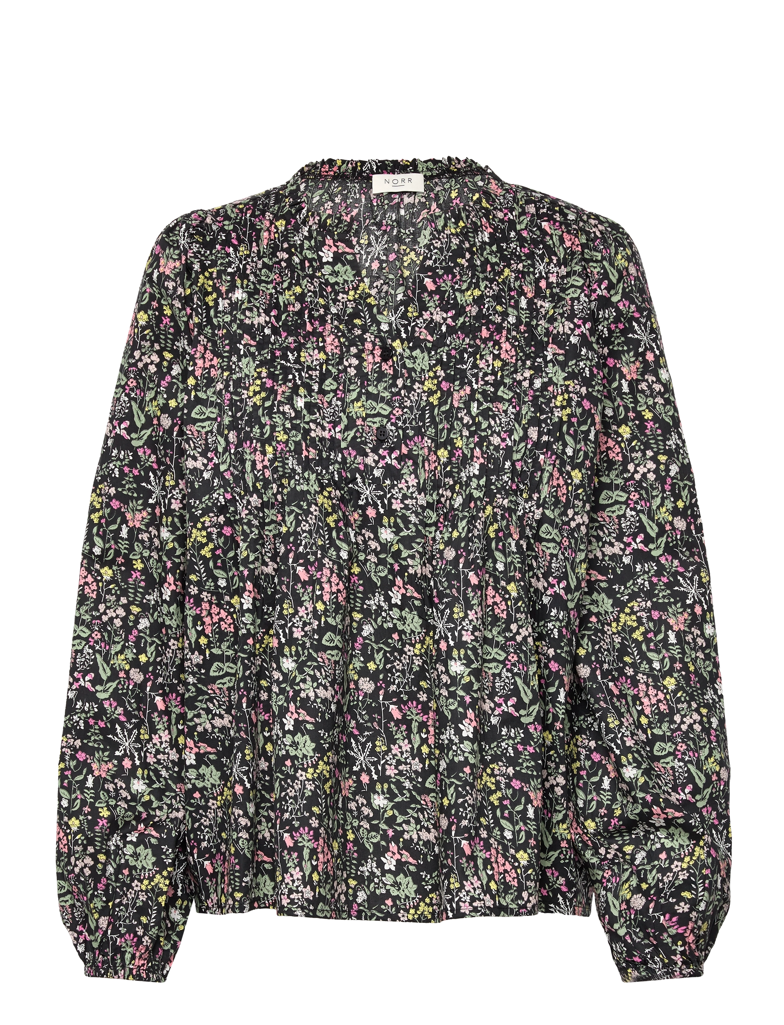 Opal top - BLACK FLOWER PRINT