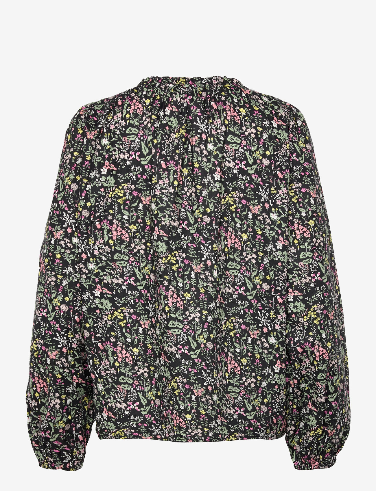 NORR - Opal top - pikkade varrukatega pluusid - black flower print - 1