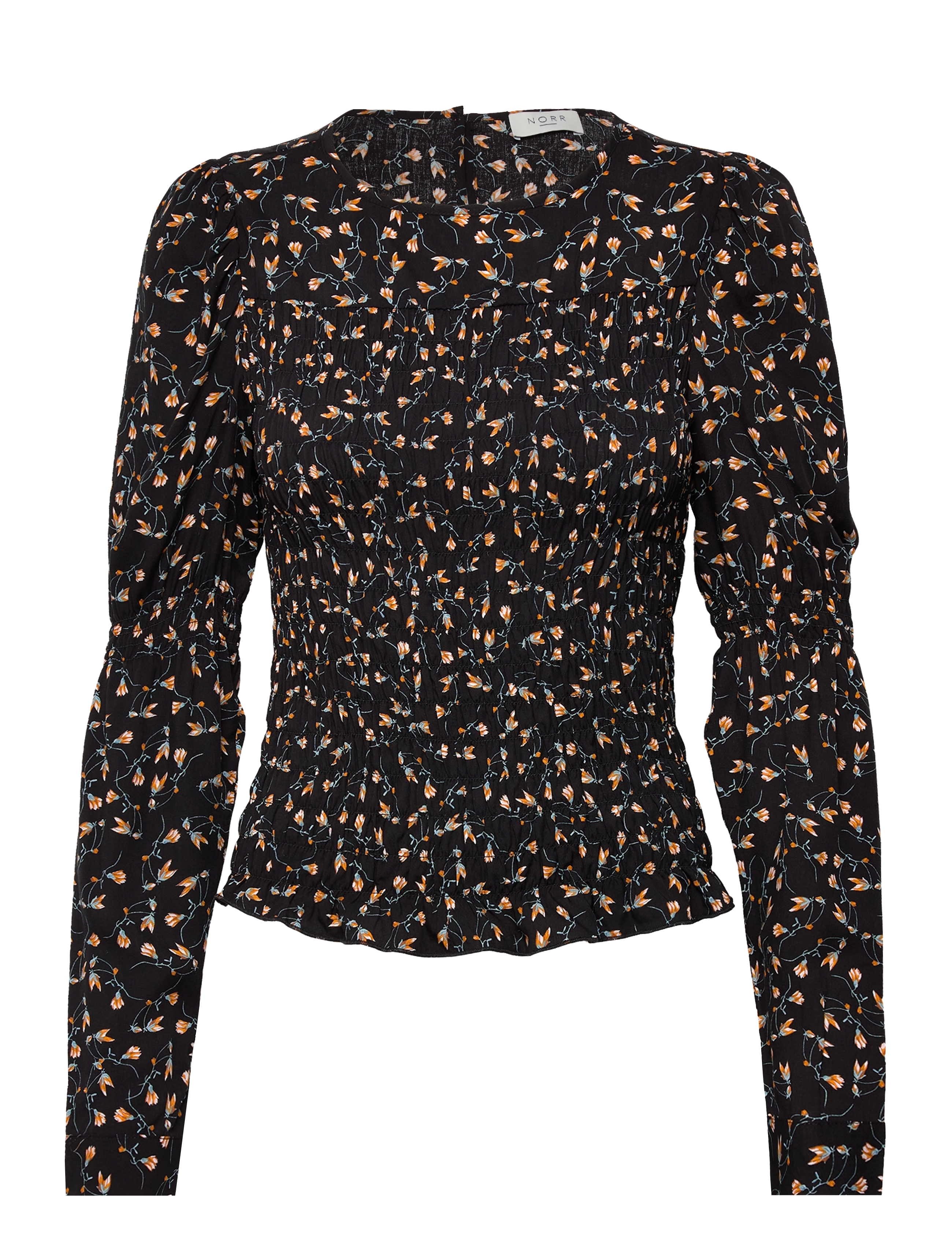 BLACK FLOWER PRINT