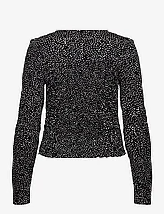 NORR - Sabby smock top - blouses met lange mouwen - black print - 1