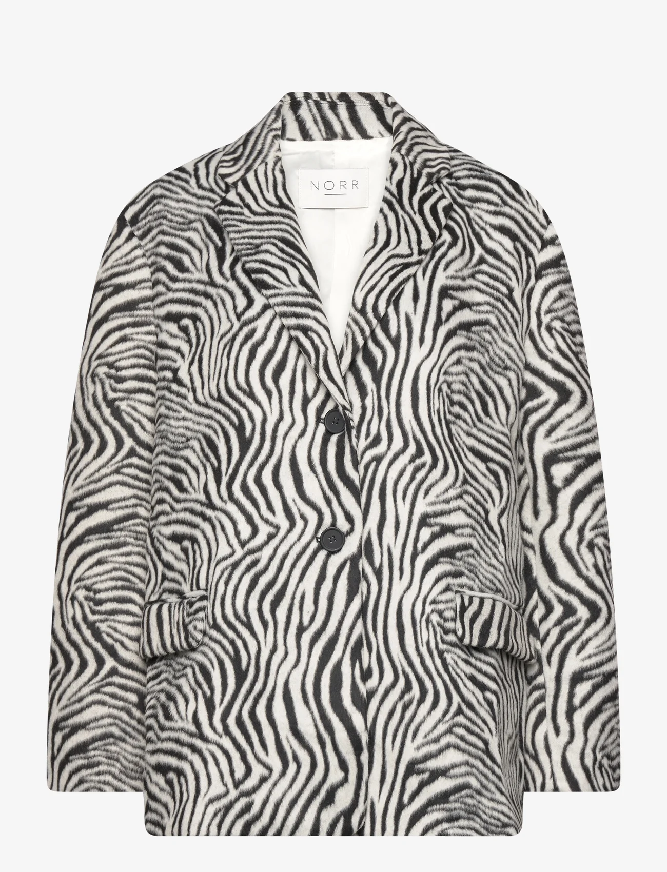 NORR - Zenna blazer - feestelijke kleding voor outlet-prijzen - zebra - 0