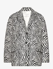 NORR - Zenna blazer - festklær til outlet-priser - zebra - 0