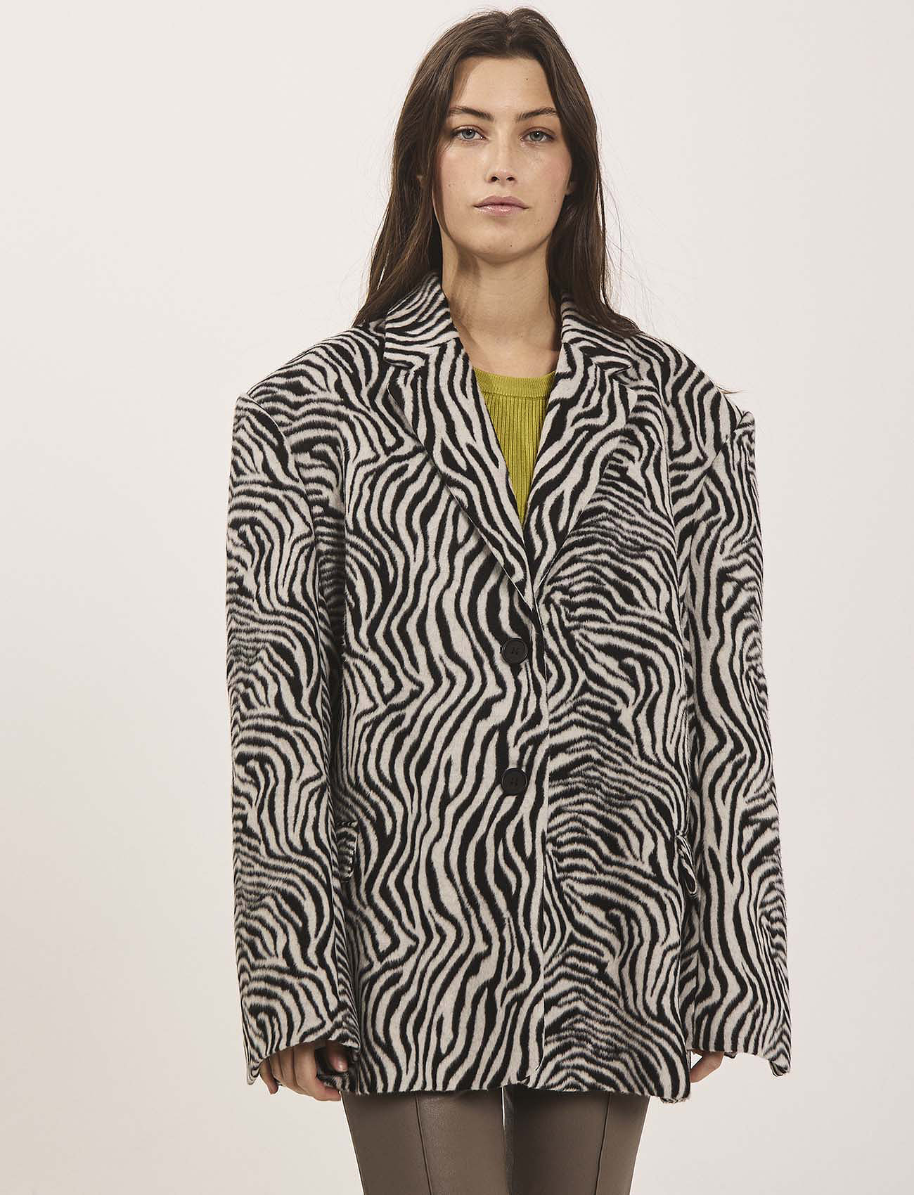 NORR - Zenna blazer - feestelijke kleding voor outlet-prijzen - zebra - 1