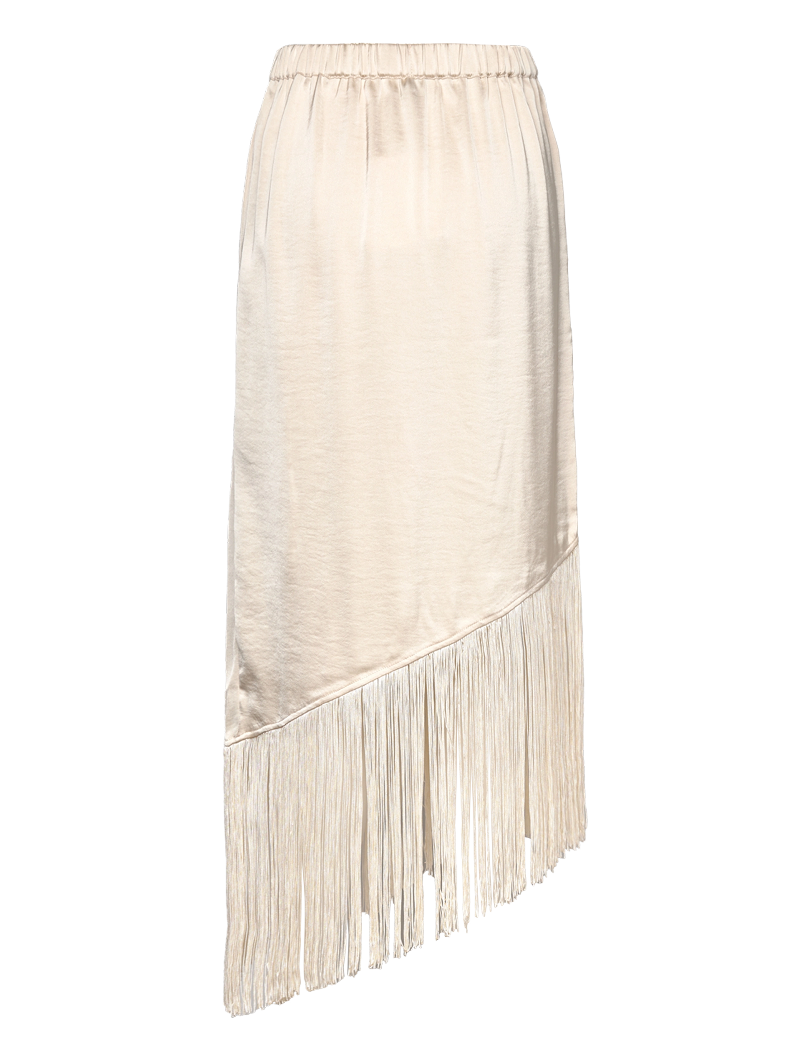NORR - Gili fringe skirt - spódnice satynowe - champagne - 2