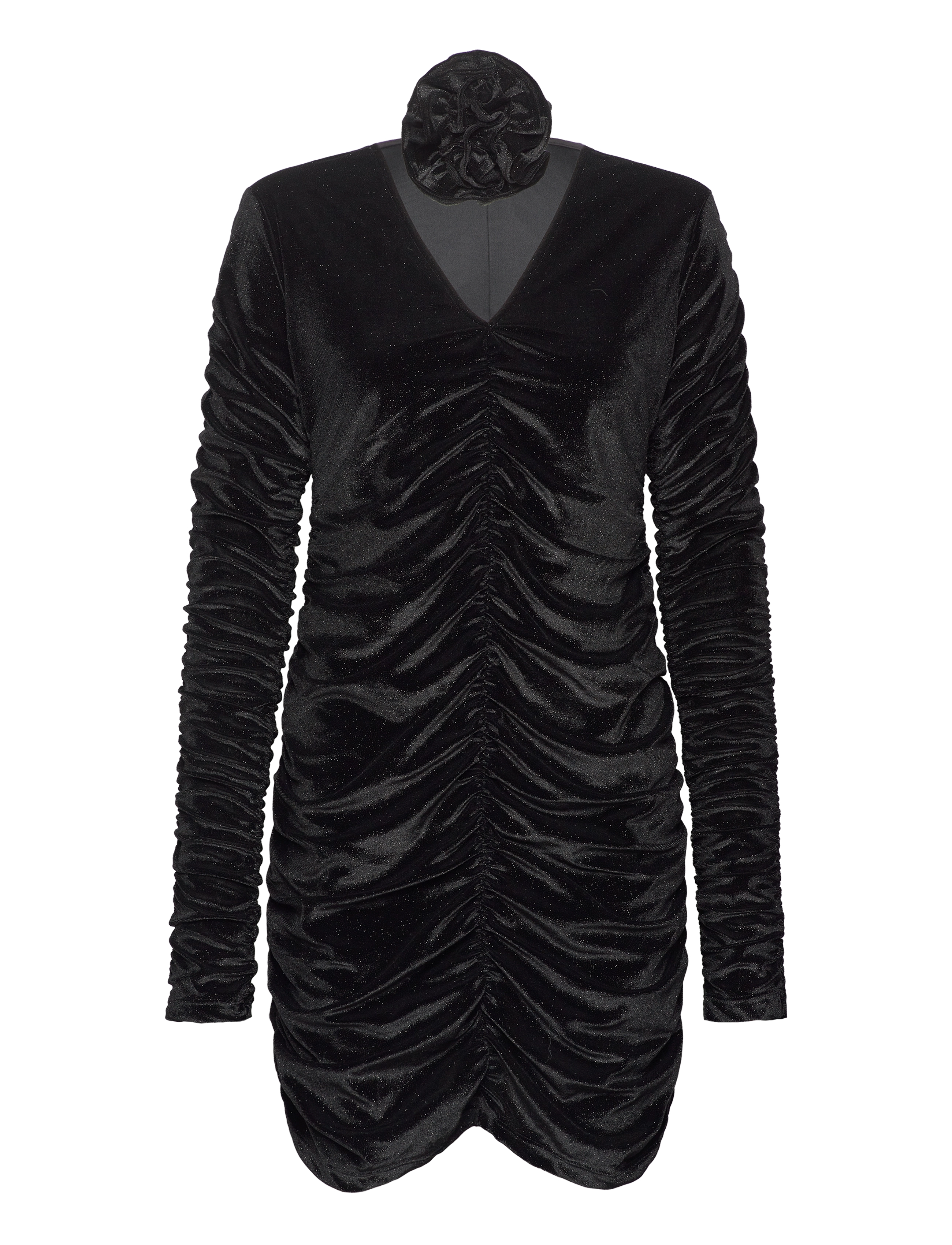 Ibiza rose dress - BLACK