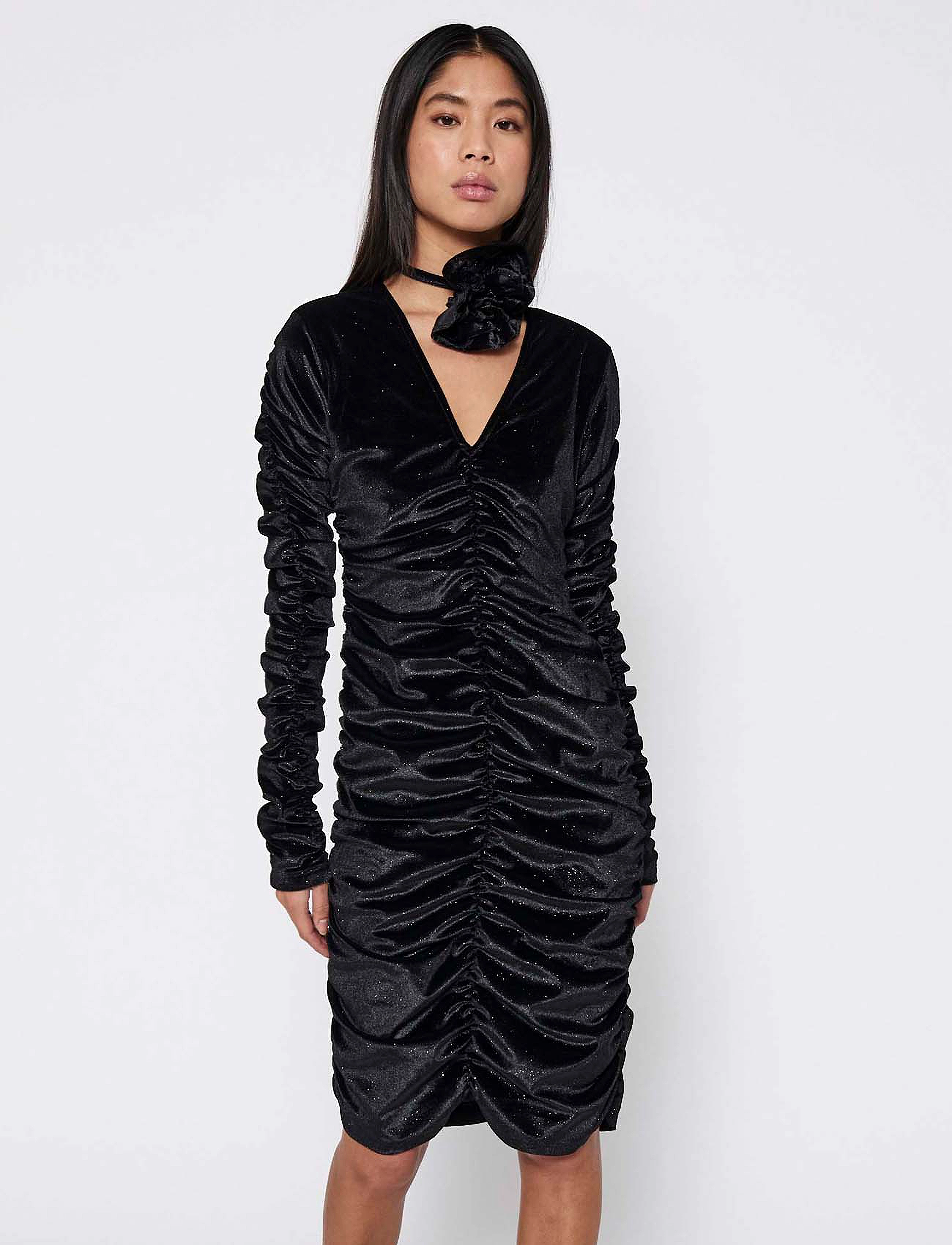 NORR Ibiza rose dress - Peokleidid - BLACK / black