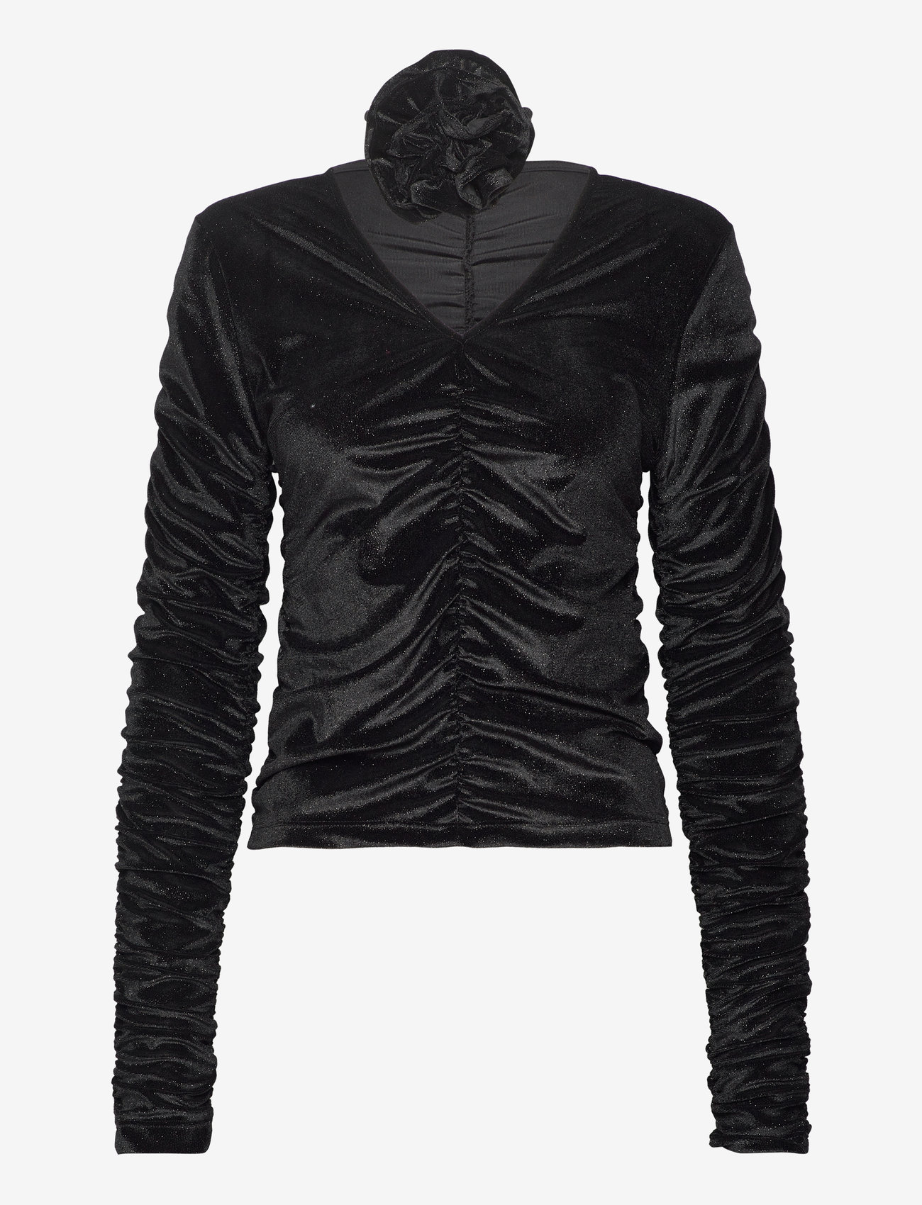 NORR - Ibiza rose top - pikkade varrukatega alussärgid - black - 1